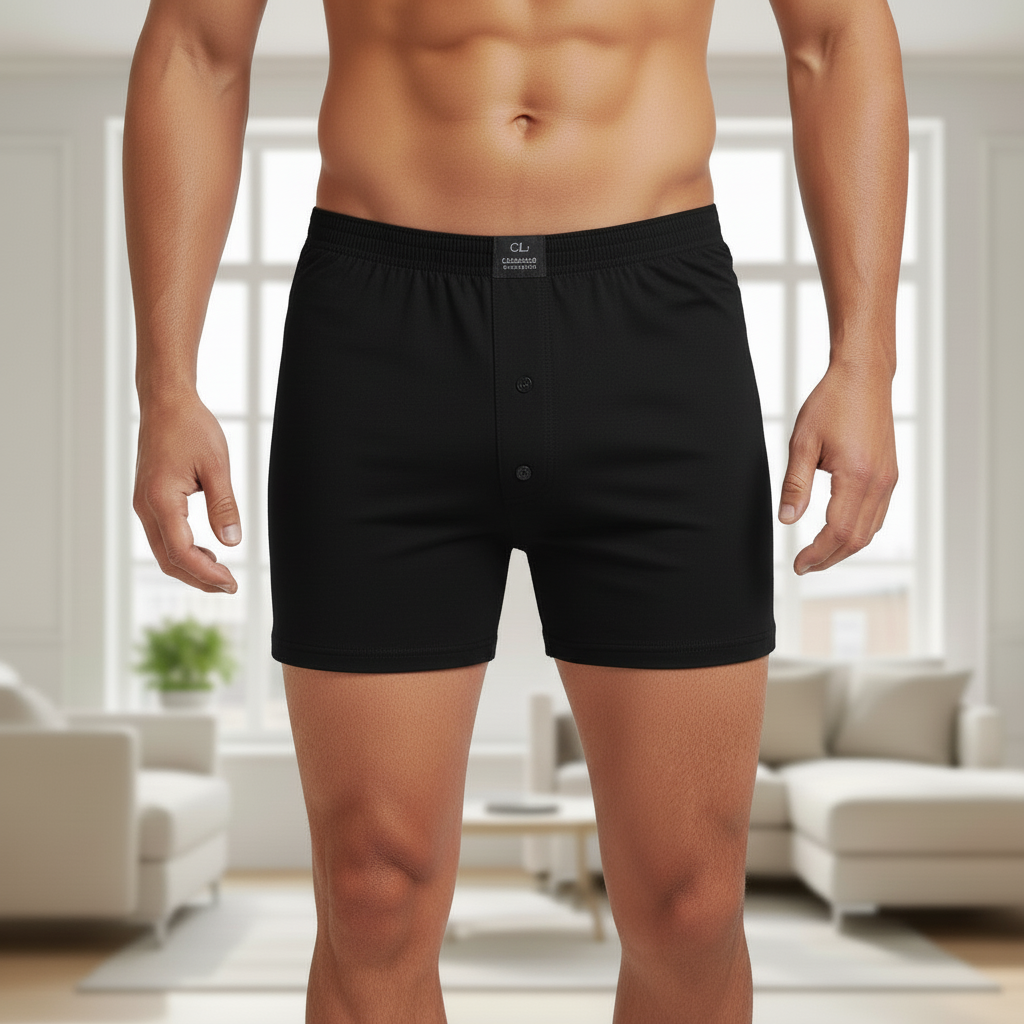 Lot de 4 Boxers Pour Homme De La Marque - CL- 100 % coton  ---3 Chaussettes Gratuit---