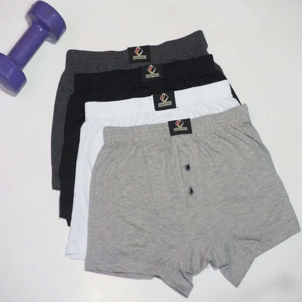 Lot de 4 Boxers en Coton pour Homme - Marque ESPIRO - Couleurs Variées !