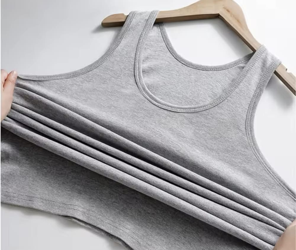 Lot de 9 Débardeurs en Coton pour Hommes - 100% Coton - Couleurs Variées