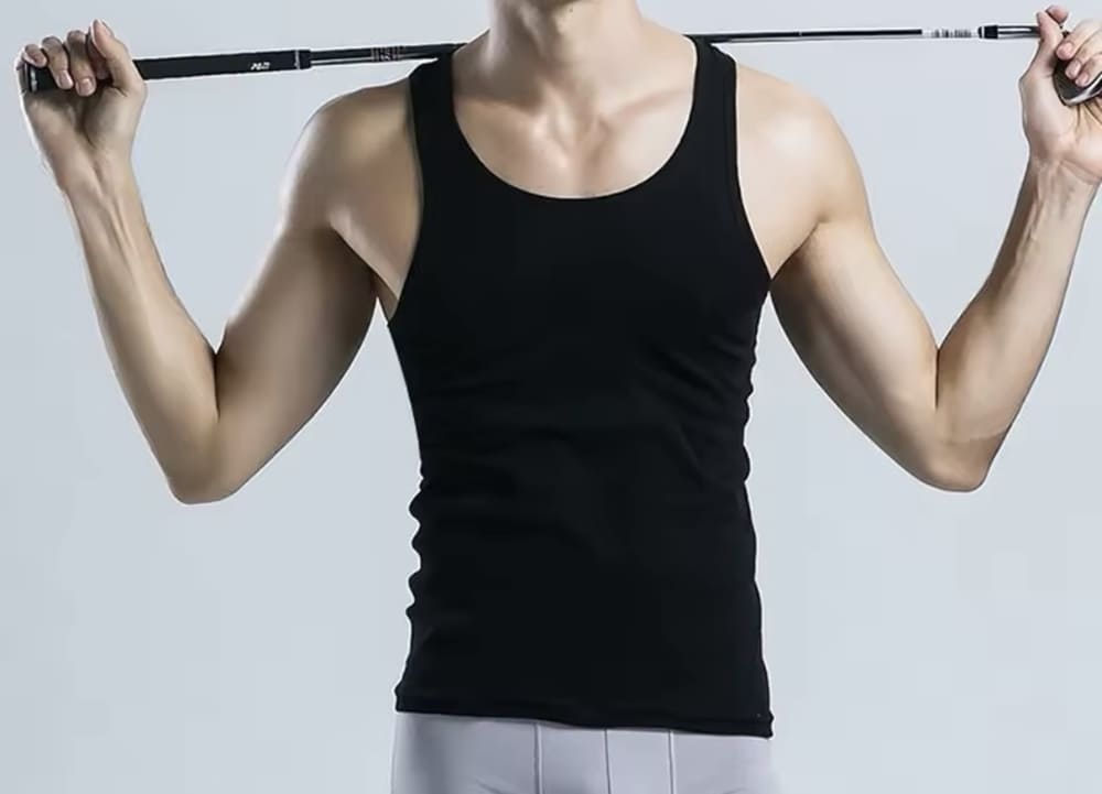 Lot de 9 Débardeurs en Coton pour Hommes - 100% Coton - Couleurs Variées