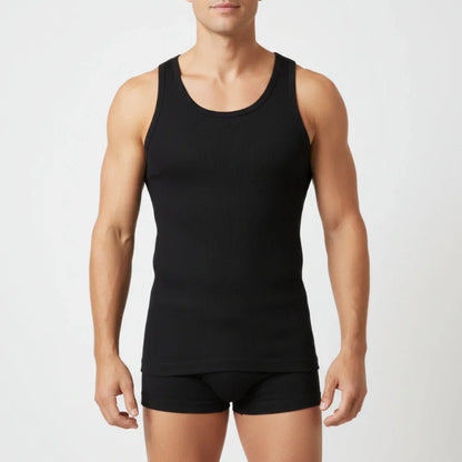 Lot de 9 Débardeurs en Coton pour Hommes - 100% Coton - Couleurs Variées