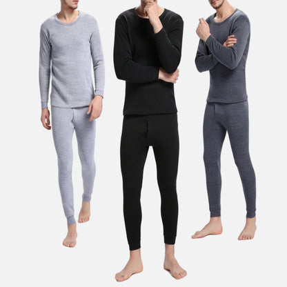 Lot de 6 Piéces Sous Vêtements Thermiques Hommes 3 T-shirts A Manche Longues & 3 Sous Pontalons