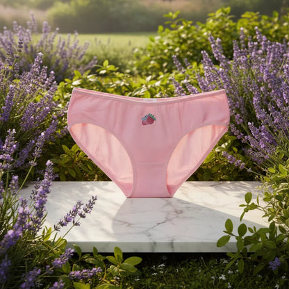 Lot de 6 Slips en Coton pour Femmes - Fabrication Espagnole - Couleurs Variées