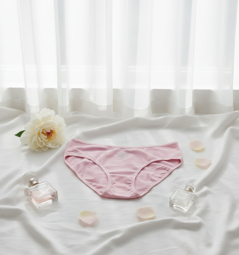 Lot de 6 Slips en Coton pour Femmes - Fabrication Espagnole - Couleurs Variées