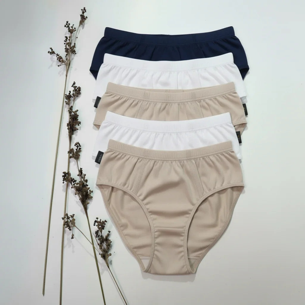 Lot de 5 Slips en Coton pour Homme - Marque PILAR - Couleurs Variées