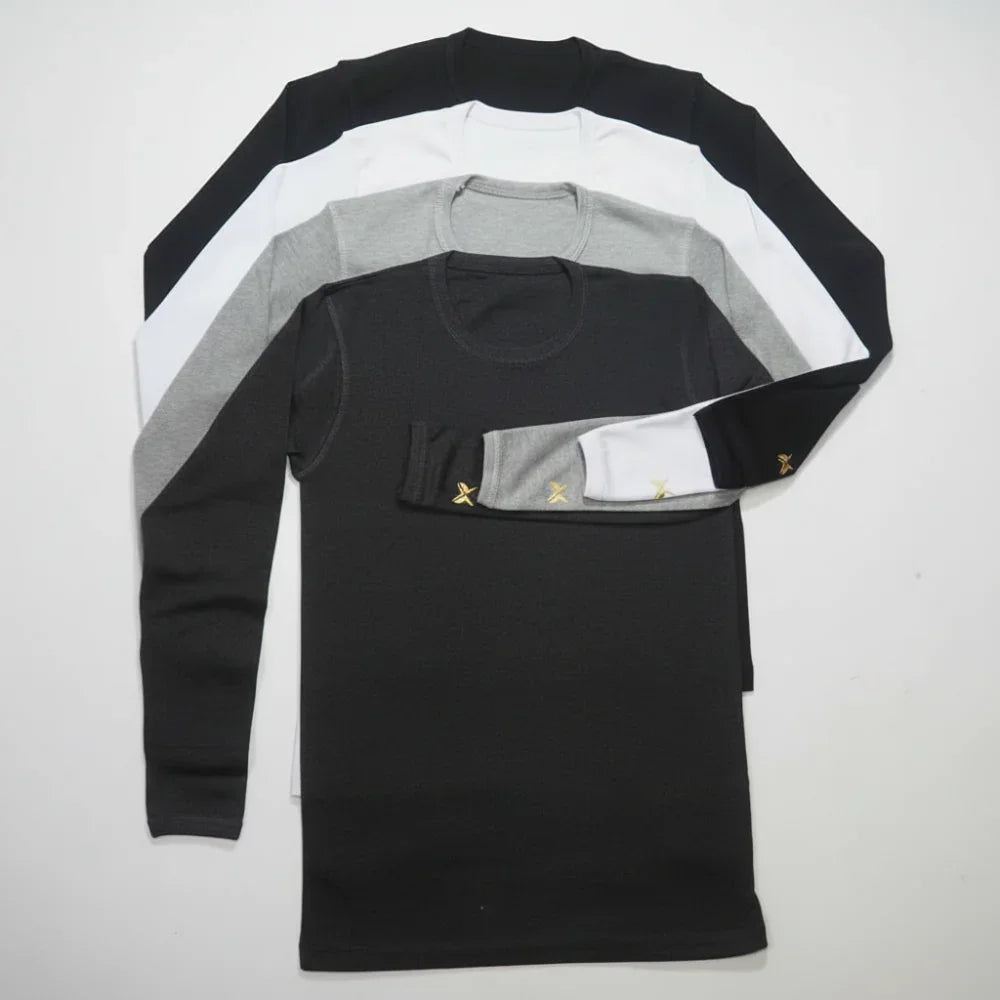 Lot de 4 T-shirts Thermiques Manches Longues pour Homme