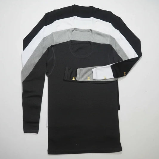 Lot de 4 T-shirts Thermiques Manches Longues pour Homme
