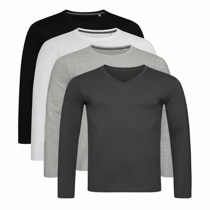Lot de 4 T-shirts Thermiques Manches Longues pour Homme