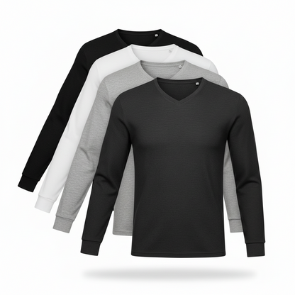 Lot de 4 T-shirts Thermiques Manches Longues pour Homme