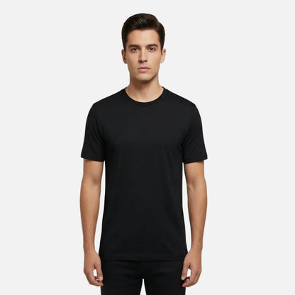 Lot de 4 T-shirts Demi-Manches pour Hommes - 100% Coton -